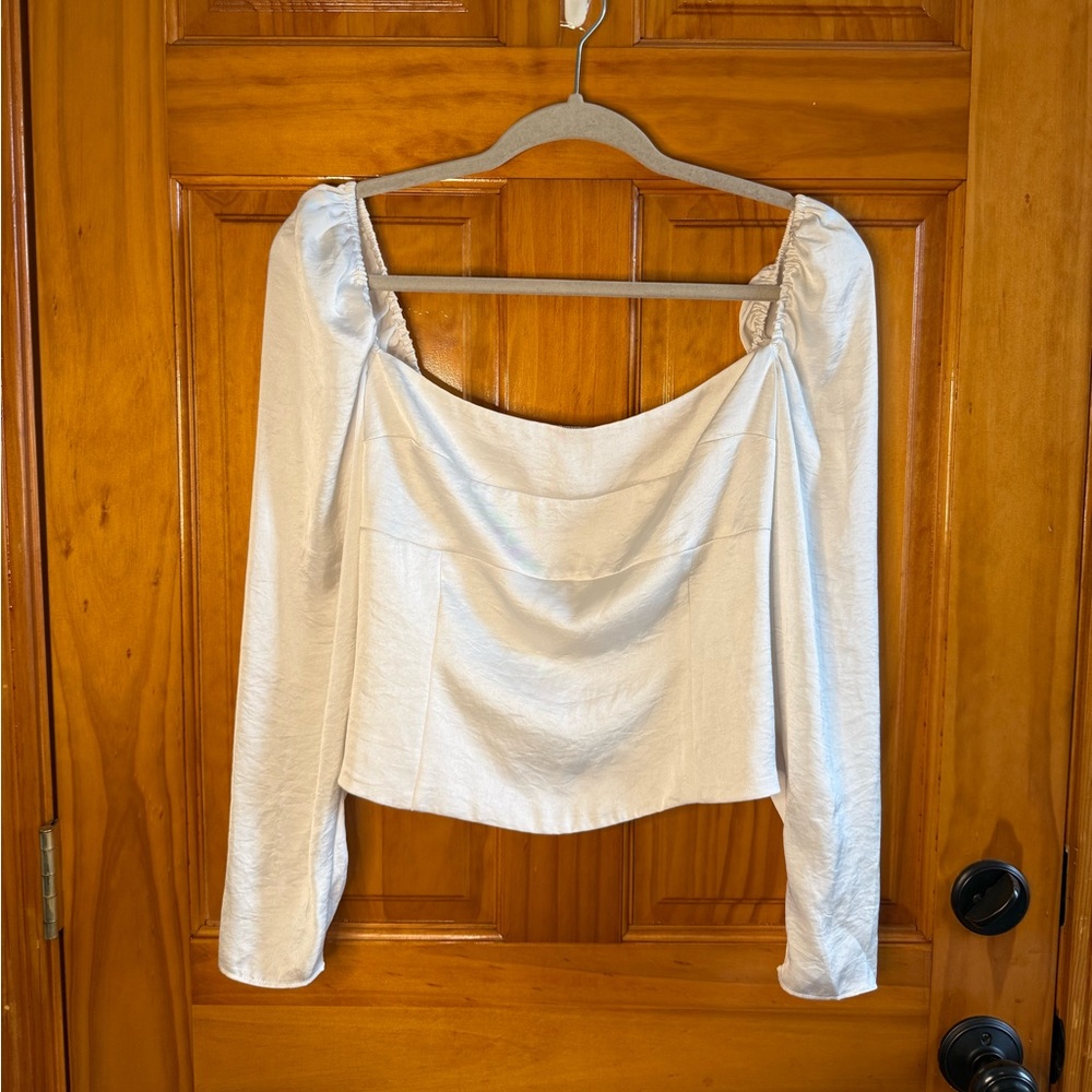 Aritzia Wilfred Cabo Blouse in Escape White | Women’s Medium